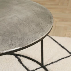 Lot De 2 Table Gigogne En Aluminium Et Fer Argenté - Felia 13 Lot De 2 Table Gigogne En Aluminium Et Fer Argenté - Felia -Magasin Général Pour La Maison table basse gigogne ronde lot de 2 en fer argente felia 36477 36477 SITU09 WEB 1