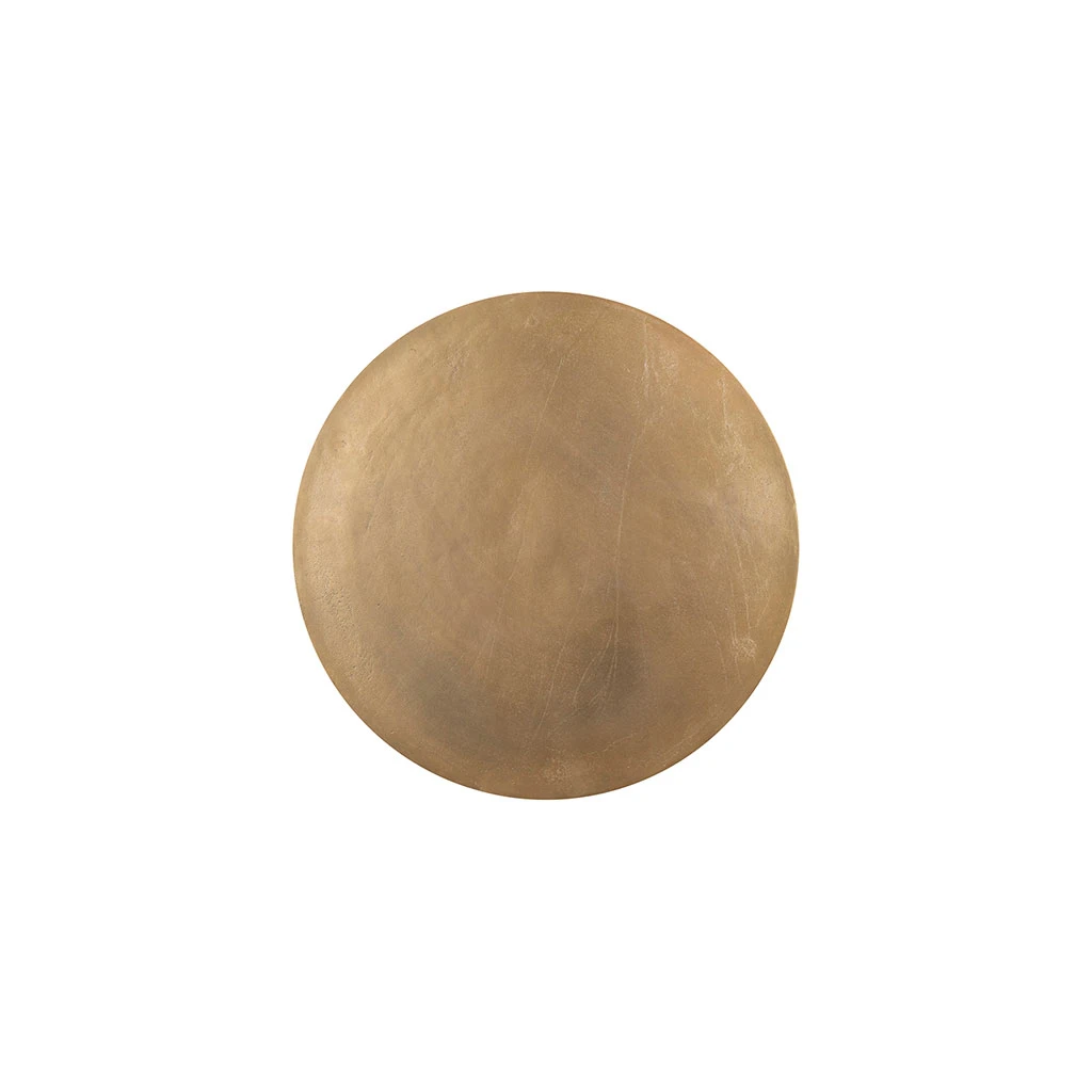 Lot De 2 Table Gigogne En Aluminium Et Fer Doré - Felia 2 Lot De 2 Table Gigogne En Aluminium Et Fer Doré - Felia – Image 2