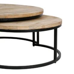 Table Basse Gigogne Ronde (lot De 2) En Manguier Et Fer Noir - Noe 6 Table Basse Gigogne Ronde (lot De 2) En Manguier Et Fer Noir - Noe -Magasin Général Pour La Maison table basse gigogne ronde lot de 2 en manguier et fer noir noe 630494 630494 DET02 WEB 1