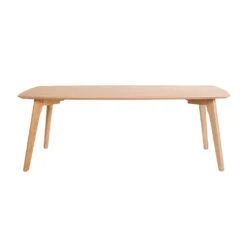 Table Basse Rectangulaire Effet Chêne Naturel 110x50cm - Becka