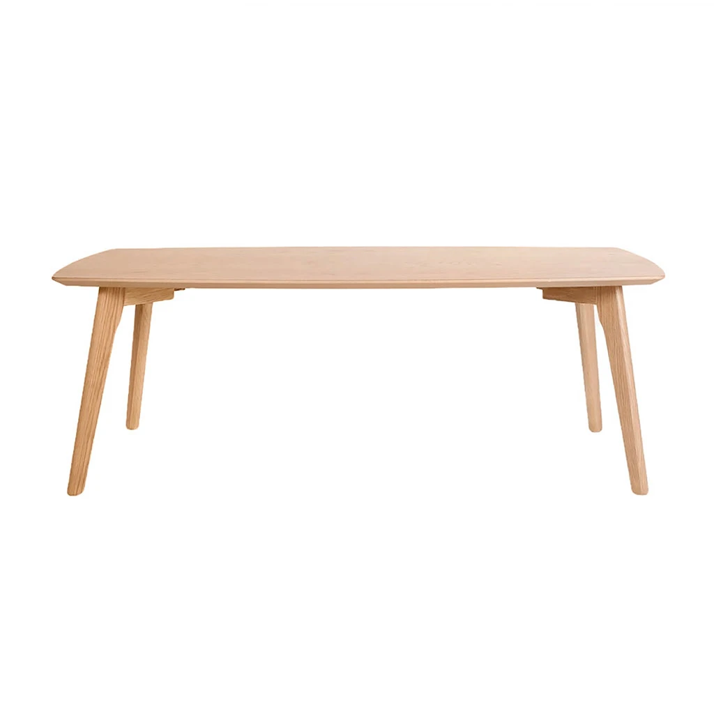 Table Basse Rectangulaire Effet Chêne Naturel 110x50cm - Becka 1 Table Basse Rectangulaire Effet Chêne Naturel 110x50cm - Becka