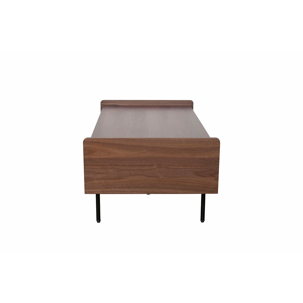 Table Basse Rectangulaire En Placage Noyer Marron - Gino 3 Table Basse Rectangulaire En Placage Noyer Marron - Gino – Image 3