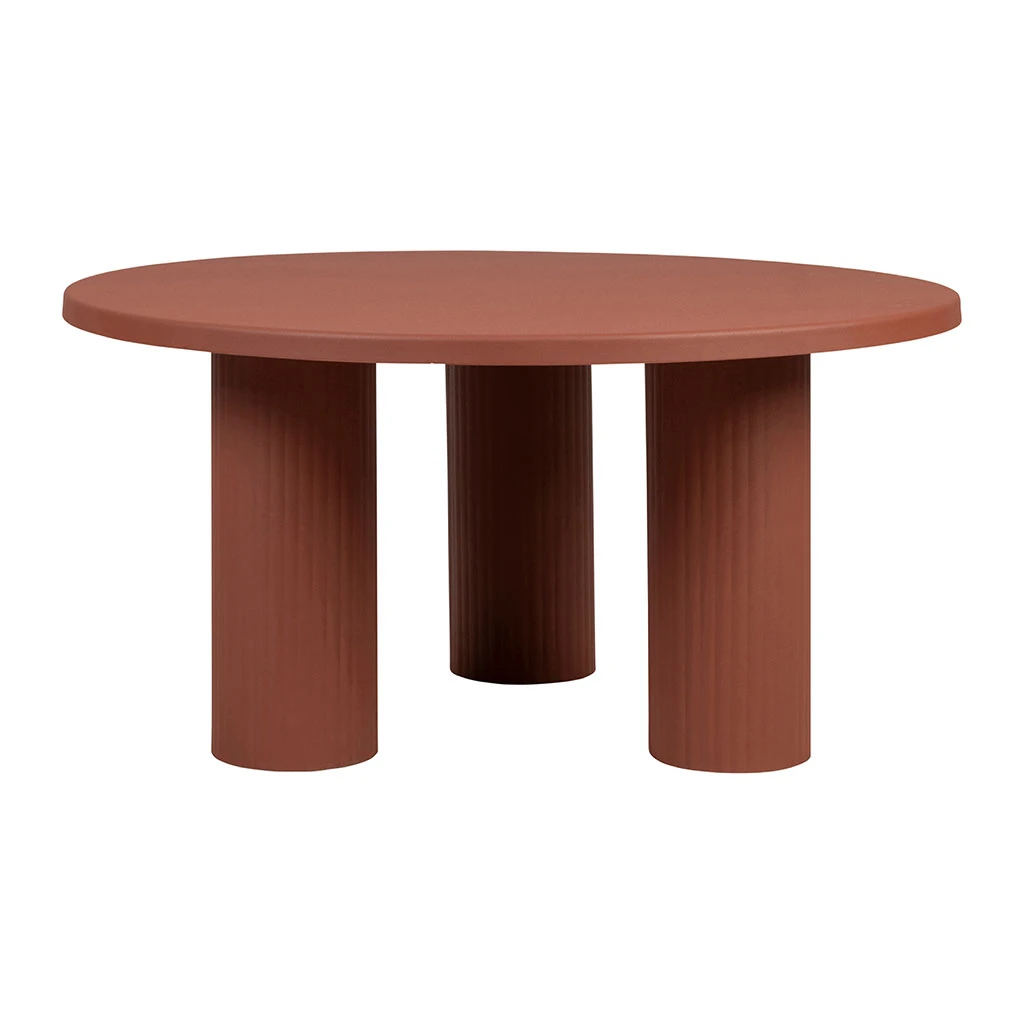 Table Basse Ronde 3 Pieds En Fer Terracotta D70xh35cm - Minimal 1 Table Basse Ronde 3 Pieds En Fer Terracotta D70xh35cm - Minimal