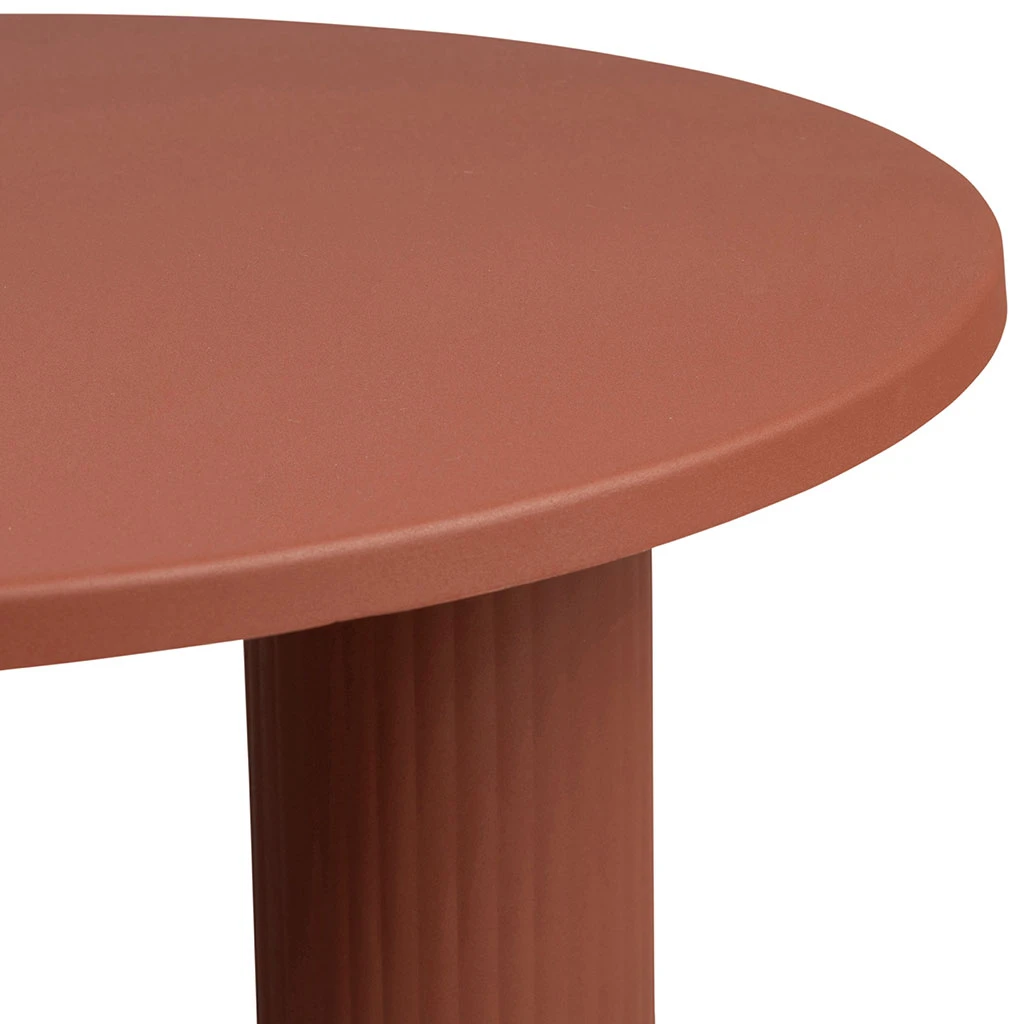 Table Basse Ronde 3 Pieds En Fer Terracotta D70xh35cm - Minimal 5 Table Basse Ronde 3 Pieds En Fer Terracotta D70xh35cm - Minimal – Image 5