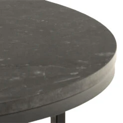 Table Basse Ronde Effet Marbre Noir D80cm - Spiro 11 Table Basse Ronde Effet Marbre Noir D80cm - Spiro -Magasin Général Pour La Maison table basse ronde effet marbre noir d80cm spiro 699027 699027 FRN04 WEB 1
