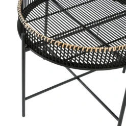 Table Basse Ronde (x2) En Bambou Et Fer Noir 5 Table Basse Ronde (x2) En Bambou Et Fer Noir -Magasin Général Pour La Maison table basse ronde x2 en bambou et fer noir 76049 76049 DET02 WEB