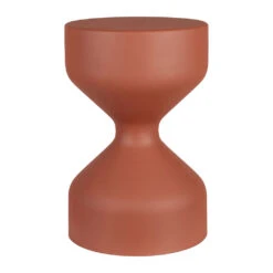 Table D'appoint En Fer Terracotta - Arty