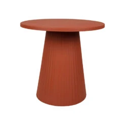 Table D'appoint En Fer Terracotta D45cm - Arty