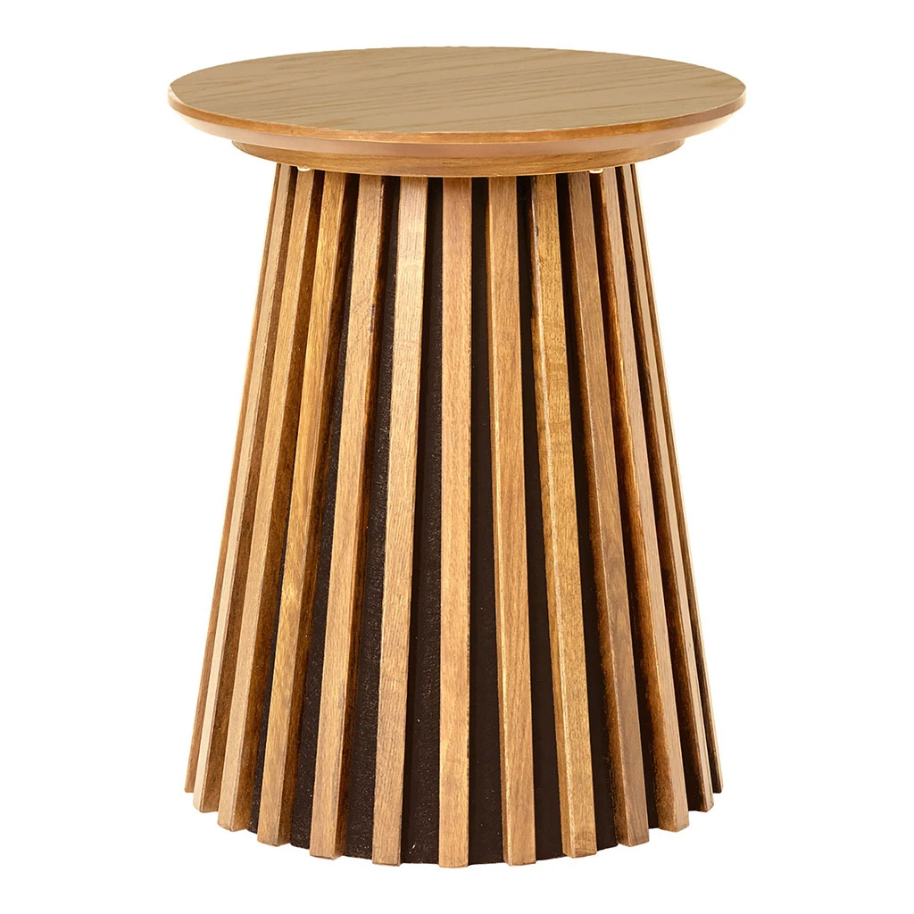 Table D'appoint Ronde En Bois Naturel D40cm - Olivia 1 Table D'appoint Ronde En Bois Naturel D40cm - Olivia