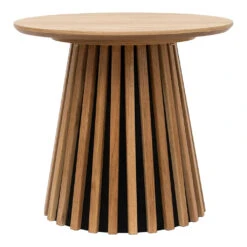 Table D'appoint Ronde En Bois Naturel D50cm - Olivia