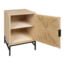 Table De Chevet 1 Porte En Naturel Et Noir - Kenda 8 Table De Chevet 1 Porte En Naturel Et Noir - Kenda -Magasin Général Pour La Maison table de chevet 1 porte en naturel et noir kenda 78444 78444 DET02 WEB