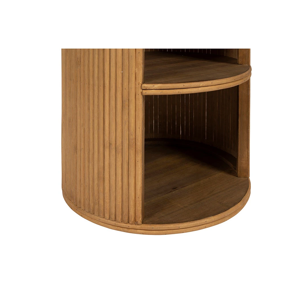 Table De Chevet Avec 2 Niveaux En Bambou Naturel - Saori 5 Table De Chevet Avec 2 Niveaux En Bambou Naturel - Saori – Image 5