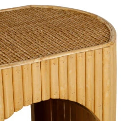 Table De Chevet En Bambou Et Rotin Naturel - Saori -Magasin Général Pour La Maison table de chevet en bambou et rotin naturel saori 79273 79273 DET02 WEB