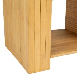 Table De Chevet En Bambou Et Sapin Naturel - Saori -Magasin Général Pour La Maison table de chevet en bambou et sapin naturel saori 78834 78834 DET04 WEB