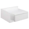 Table De Chevet Mural En Bois Blanc 1 Tiroir 40x32cm - Ashlan