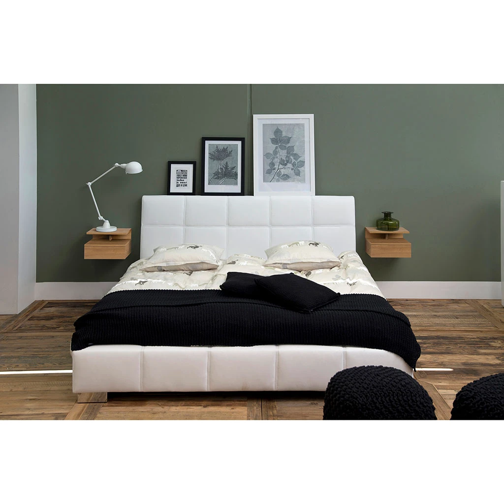 Table De Chevet Mural En Bois Naturel 1 Tiroir 35x32cm - Ashlan 9 Table De Chevet Mural En Bois Naturel 1 Tiroir 35x32cm - Ashlan – Image 9