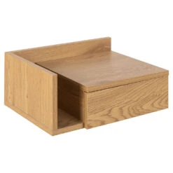 Table De Chevet Murale En Bois Naturel 1 Tiroir 40x32cm - Ashlan