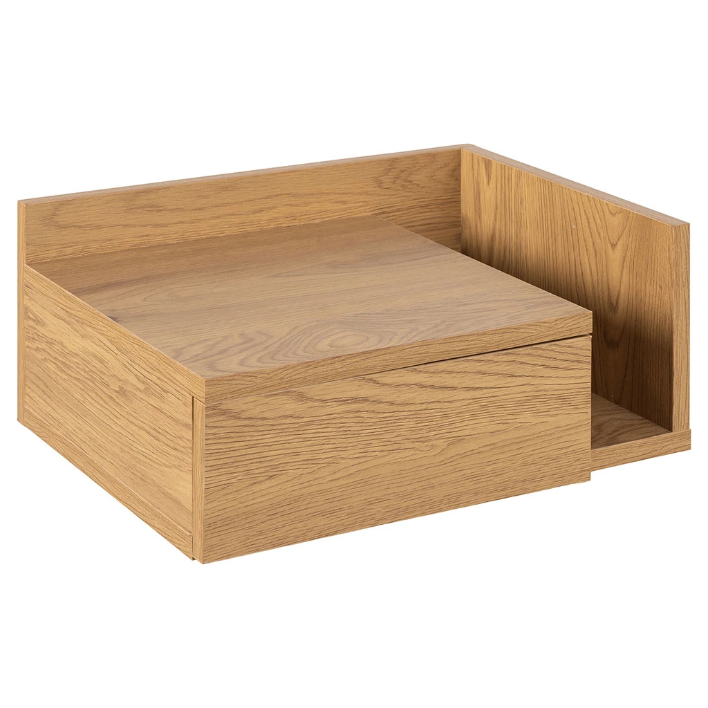 Table De Chevet Murale En Bois Naturel 1 Tiroir 40x32cm - Ashlan 6 Table De Chevet Murale En Bois Naturel 1 Tiroir 40x32cm - Ashlan – Image 6