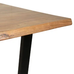 Table En Acacia Et Pieds En Fer Noir 160x90cm - Brooklyn 9 Table En Acacia Et Pieds En Fer Noir 160x90cm - Brooklyn -Magasin Général Pour La Maison table en acacia et pieds en fer noir 160x90cm brooklyn 320025 320025 DET02 WEB