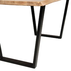 Table En Acacia Et Pieds En Fer Noir 160x90cm - Brooklyn 11 Table En Acacia Et Pieds En Fer Noir 160x90cm - Brooklyn -Magasin Général Pour La Maison table en acacia et pieds en fer noir 160x90cm brooklyn 320025 320025 DET03 WEB