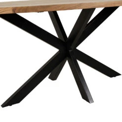 Table Ovale En Acacia Et Pieds En Fer Noir 190x90cm - Brooklyn 7 Table Ovale En Acacia Et Pieds En Fer Noir 190x90cm - Brooklyn -Magasin Général Pour La Maison table ovale en acacia et pieds en fer noir 190x90cm brooklyn 320022 320022 DET03 WEB