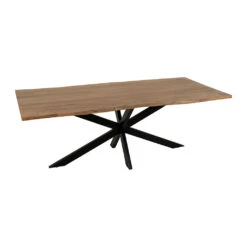 Table De Repas En Acacia Et Pieds En Fer Noir 220x100cm - Brooklyn -Magasin Général Pour La Maison table rectangulaire en acacia et pieds en fer noir 220x100cm brooklyn 320024 DET01 WEB