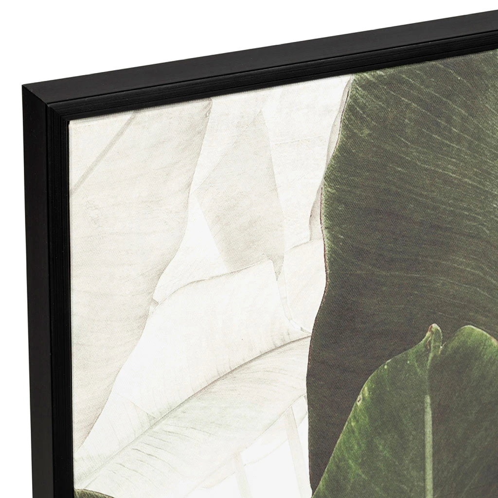 Tableau En Toile Encadré Feuilles Kaki 52x72cm - Gallery 2 Tableau En Toile Encadré Feuilles Kaki 52x72cm - Gallery – Image 2