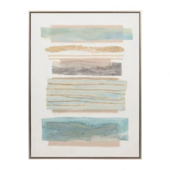 Tableau En Toile Et Pin 60x79cm - Ligne