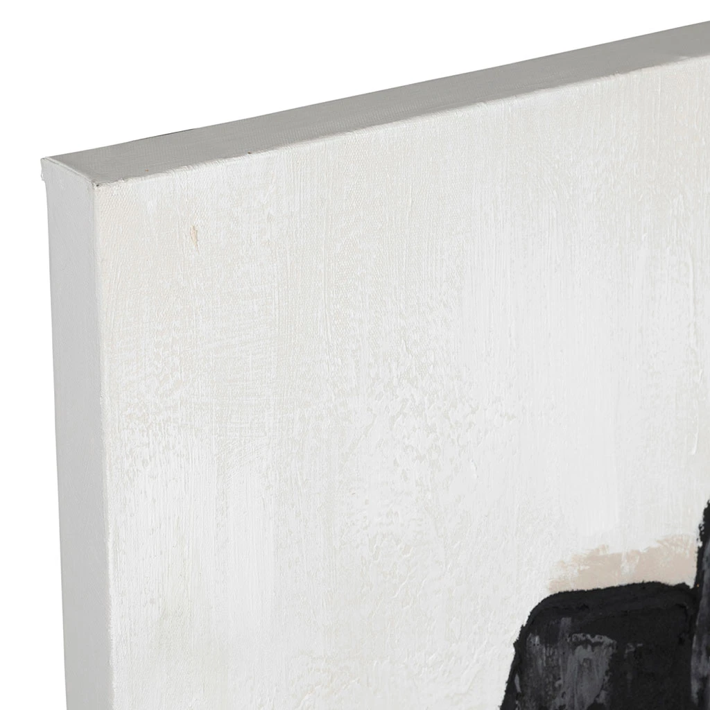 Tableau Fleurs En Toile Et Pin Noir Et Doré 100x100cm - Fleurs 2 Tableau Fleurs En Toile Et Pin Noir Et Doré 100x100cm - Fleurs – Image 2