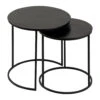 Tables D'appoint Gigogne (x2) En Fer Noir - Felia