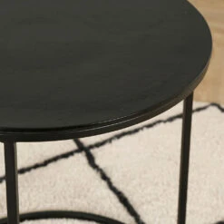 Tables D'appoint Gigogne (x2) En Fer Noir - Felia -Magasin Général Pour La Maison tables d appoint gigogne x2 en fer noir felia 37336 37336 SITU06 WEB 1