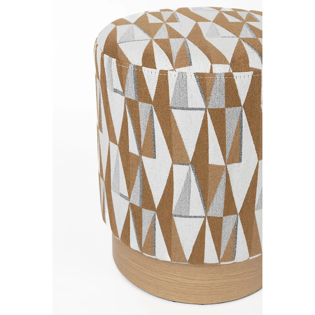 Tabouret En Tissu Beige - Ziggy 5 Tabouret En Tissu Beige - Ziggy – Image 5