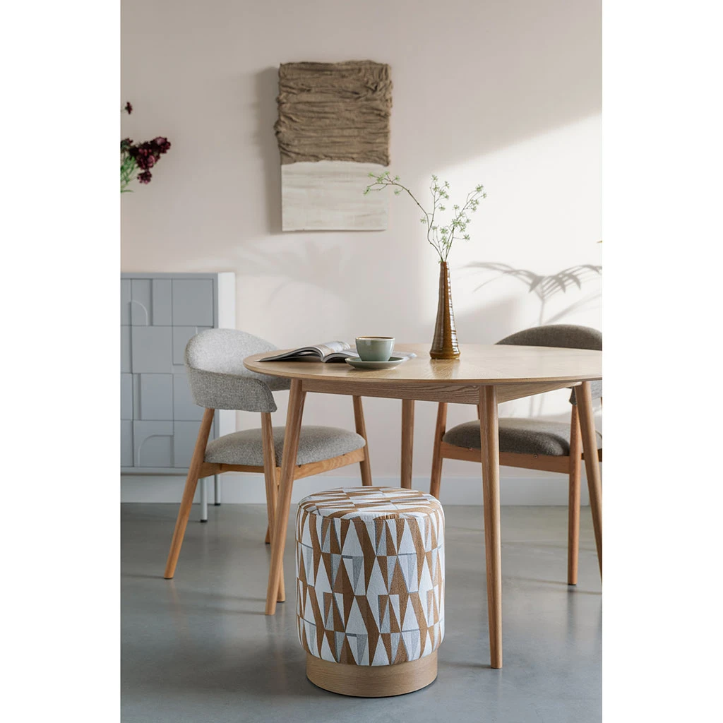 Tabouret En Tissu Beige - Ziggy 7 Tabouret En Tissu Beige - Ziggy – Image 7