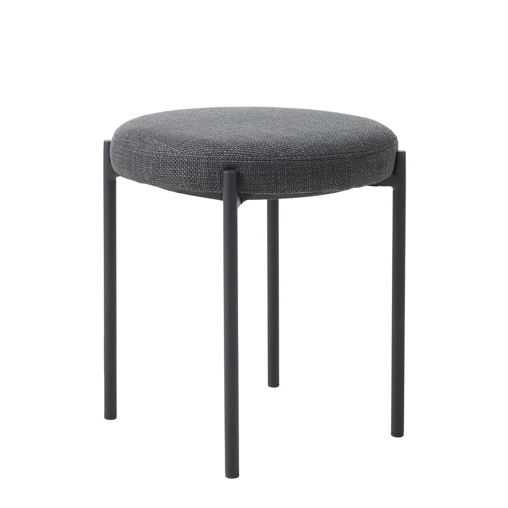 Unique Tabouret En Tissu Gris Foncé - Pelican 4 Unique Tabouret En Tissu Gris Foncé - Pelican – Image 4