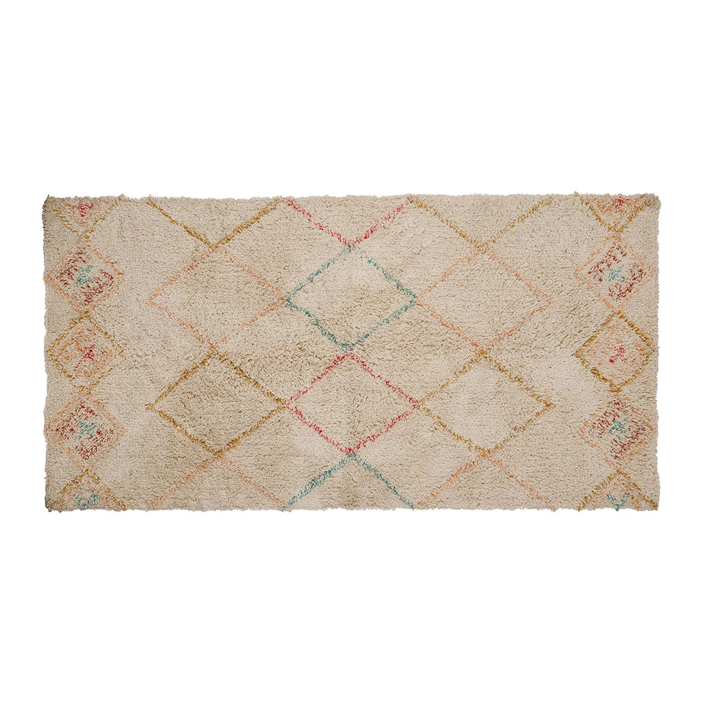 Tapis En Coton Multicolore 144x73cm - Titica 1 Tapis En Coton Multicolore 144x73cm - Titica