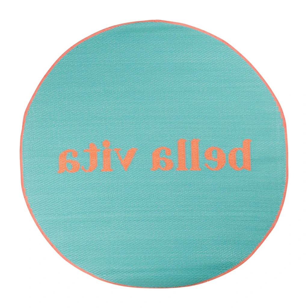 Tapis Rond En Plastique Corail D120cm - Palma 3 Tapis Rond En Plastique Corail D120cm - Palma – Image 3