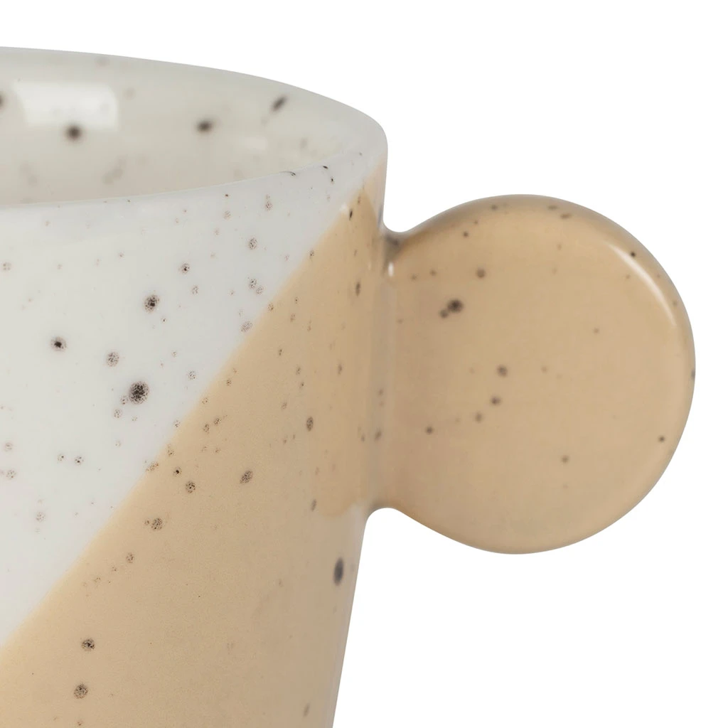 Tasses à Café X4 En Grès Sauge Et Nude Moucheté 14cl - Aurore 2 Tasses à Café X4 En Grès Sauge Et Nude Moucheté 14cl - Aurore – Image 2