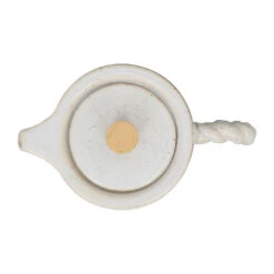 Théière En Grès Blanc Et Filtre En Inox 1l - Organic -Magasin Général Pour La Maison theiere en gres blanc et filtre en inox 1l organic 77851 77851 DET02 WEB