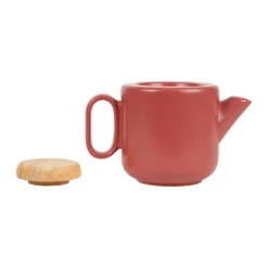 Théière En Grès Rouge Mat Avec Filtre - Baltika -Magasin Général Pour La Maison theiere en gres rouge mat avec filtre baltika 74076 74076 DET03 WEB 1