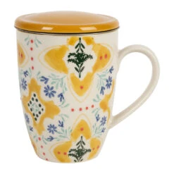 Tisanière En Grès Jaune Avec Filtre Inox 30cl - Azulejo
