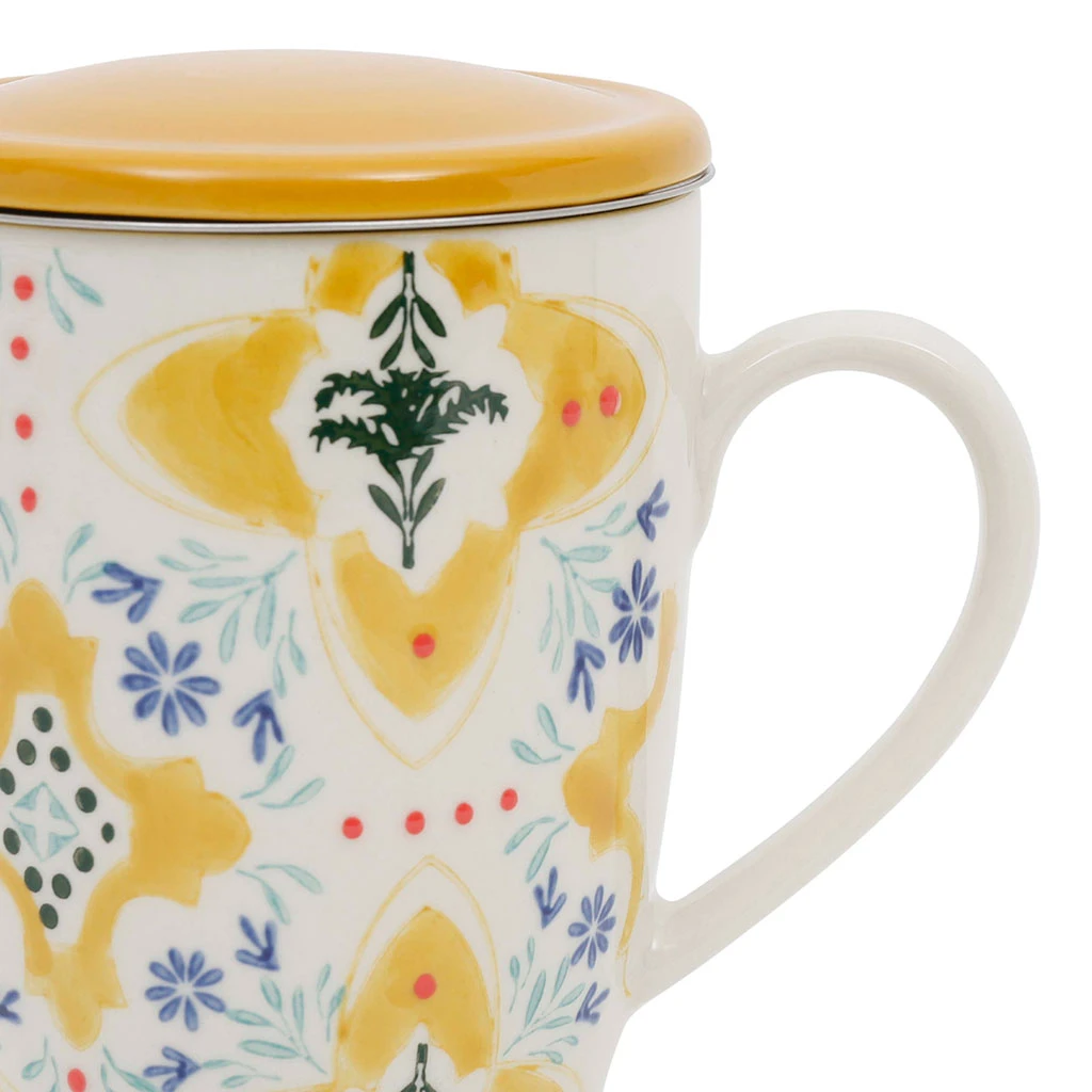Tisanière En Grès Jaune Avec Filtre Inox 30cl - Azulejo 4 Tisanière En Grès Jaune Avec Filtre Inox 30cl - Azulejo – Image 4