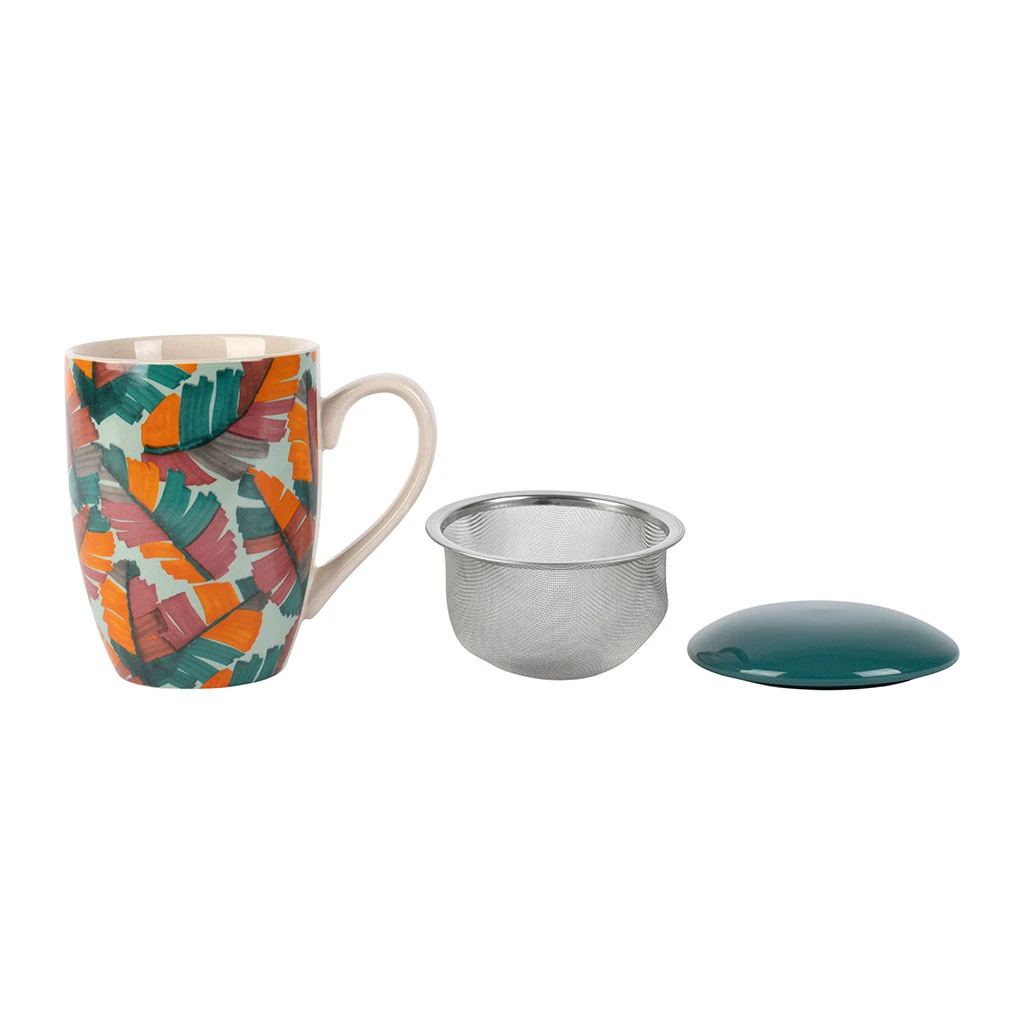 Tisanière En Grès Multicolore Avec En Inox 40cl - Seguia 2 Tisanière En Grès Multicolore Avec En Inox 40cl - Seguia – Image 2