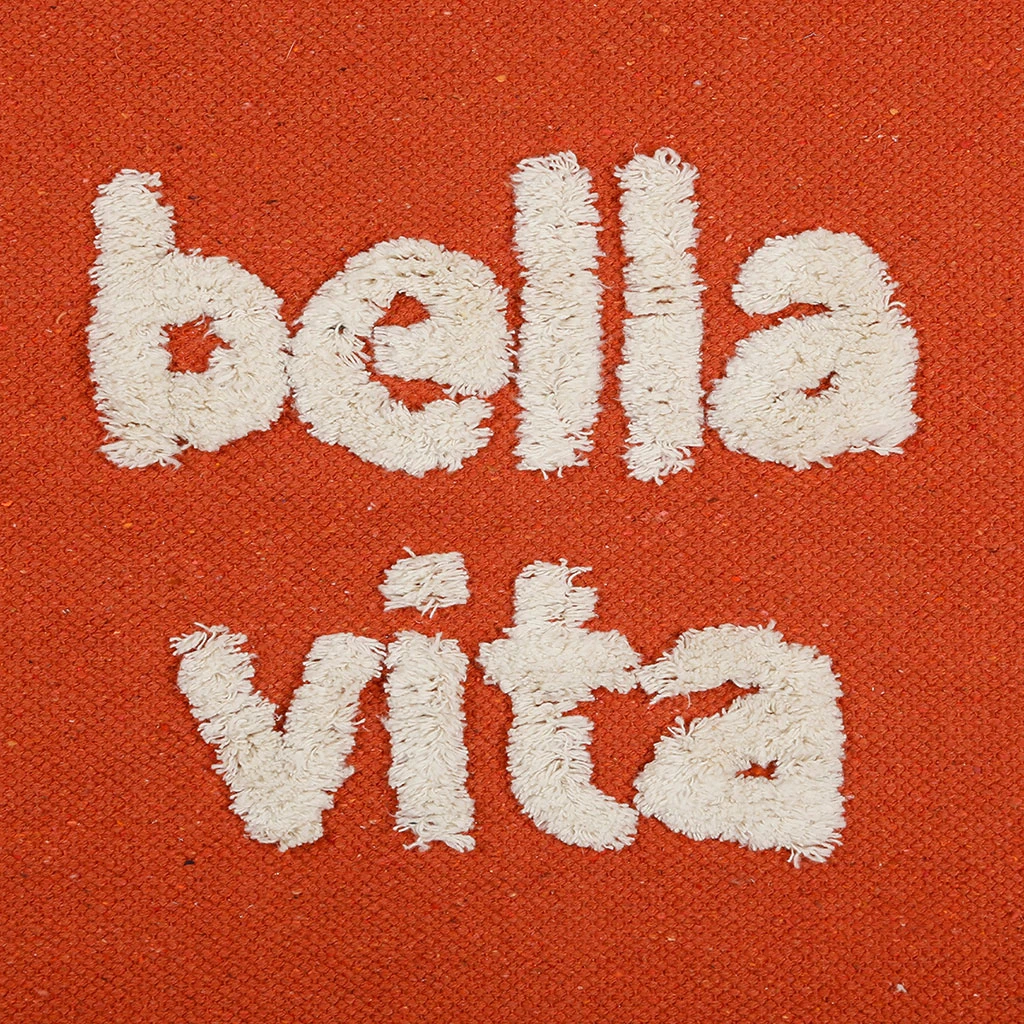 Toile "bella Vita" En Coton Et Bois Corail 60x70cm - Palma 3 Toile "bella Vita" En Coton Et Bois Corail 60x70cm - Palma – Image 3