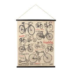 Toile Bicyclette Noir Et Rouge