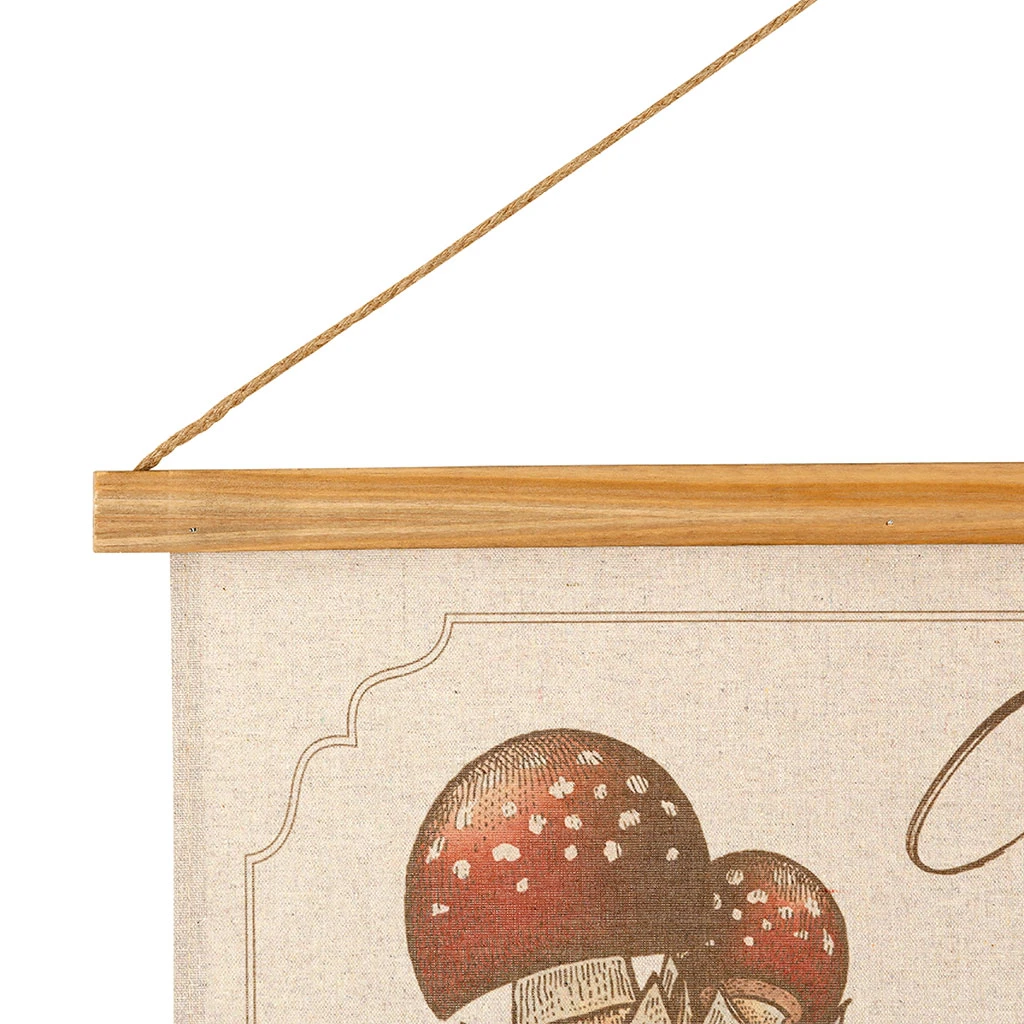 Toile "encyclopédie Champignon" 77x110cm 3 Toile "encyclopédie Champignon" 77x110cm – Image 3