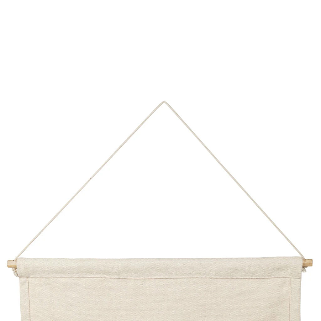 Toile Maison Amour En Coton écru Et Rouge 66x50cm - Famille 3 Toile Maison Amour En Coton écru Et Rouge 66x50cm - Famille – Image 3