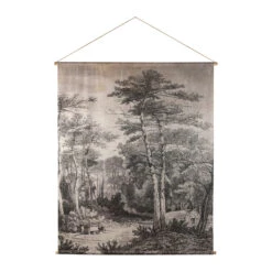 Toile Pinacée Gris 120x150cm