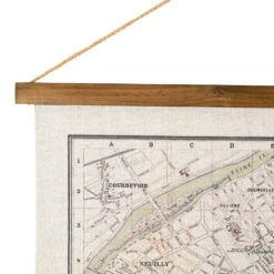 Toile Plan De Paris En Tissu Et Sapin 125x86cm 3 Toile Plan De Paris En Tissu Et Sapin 125x86cm -Magasin Général Pour La Maison toile plan de paris en tissu et sapin 125x86cm 201866 201866 DET01 WEB