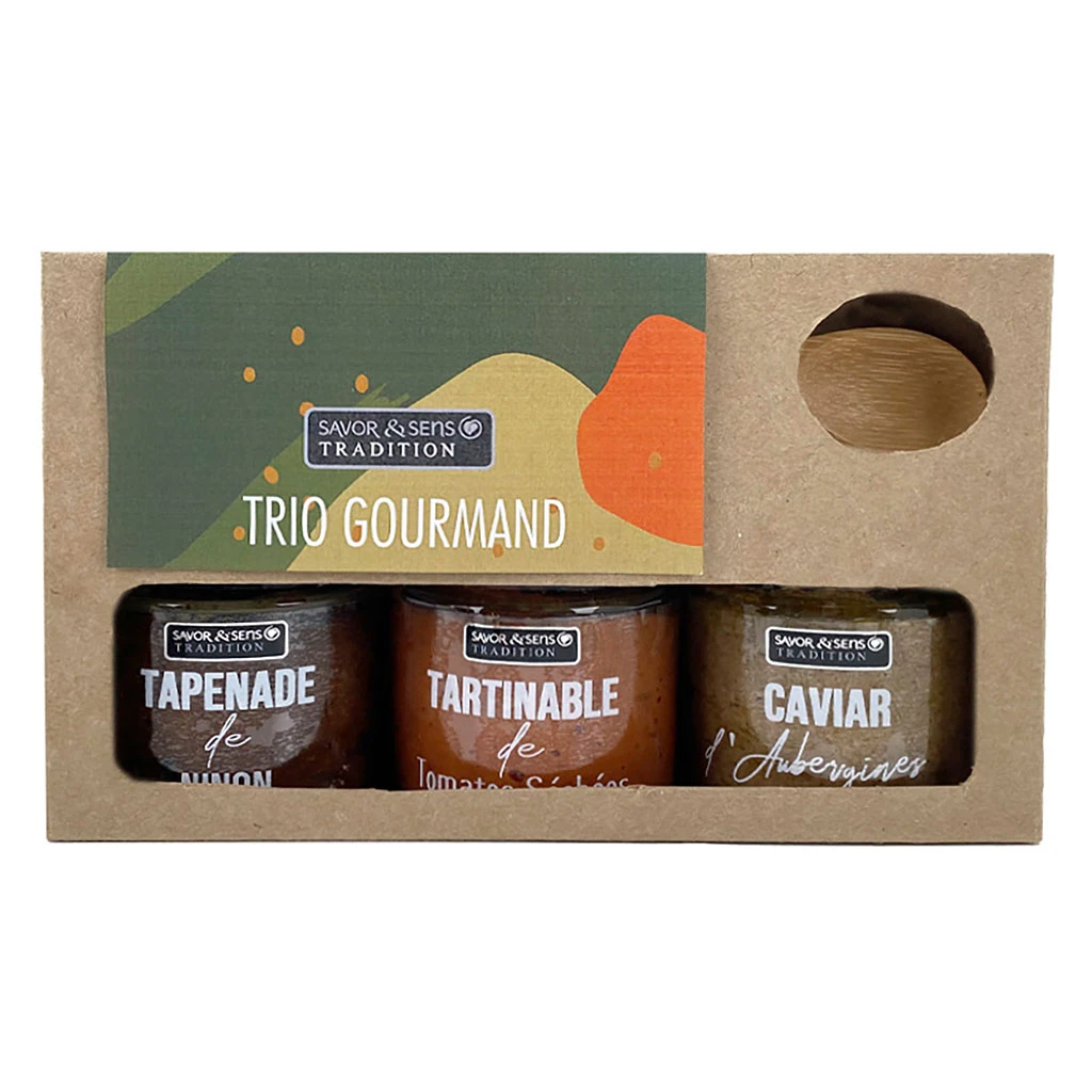 Trio De 3 Tartinables : Tapenade, Tartinable Et Caviar 1 Trio De 3 Tartinables : Tapenade, Tartinable Et Caviar
