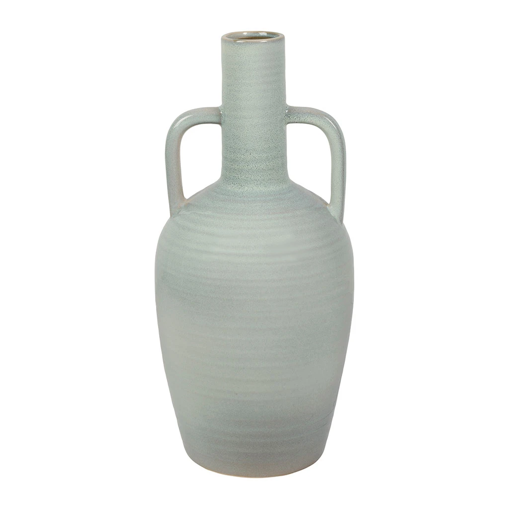 Vase Amphore En Grès Blanc Cassé H54cm - Mijas 1 Vase Amphore En Grès Blanc Cassé H54cm - Mijas